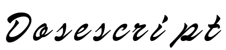 Dosescript Font Image