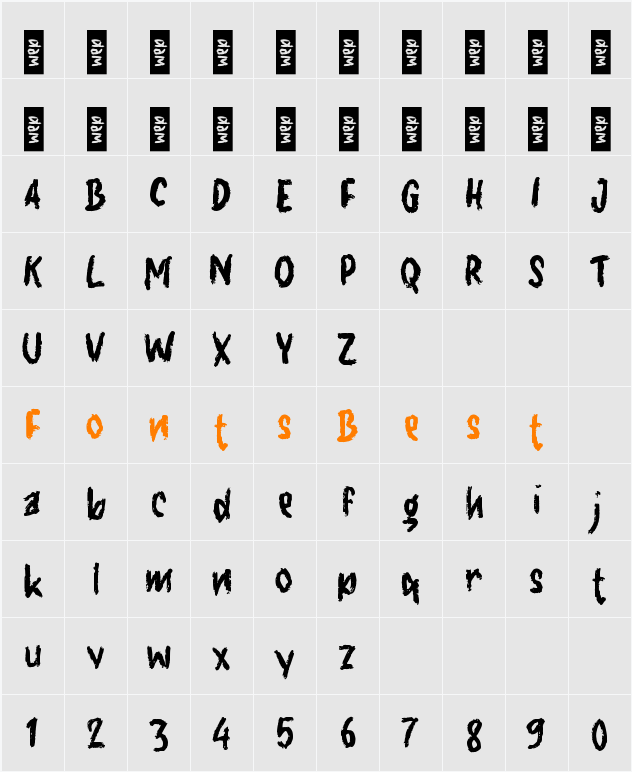 g Gegap Character Map