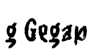 g Gegap Font Image