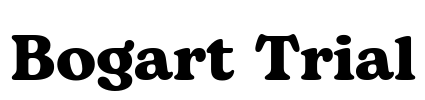 Bogart Trial Font Image