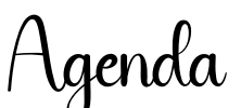 Agenda Font Image