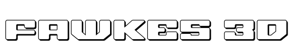 Fawkes 3D Font Image