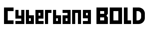 Cyberbang BOLD Font Image