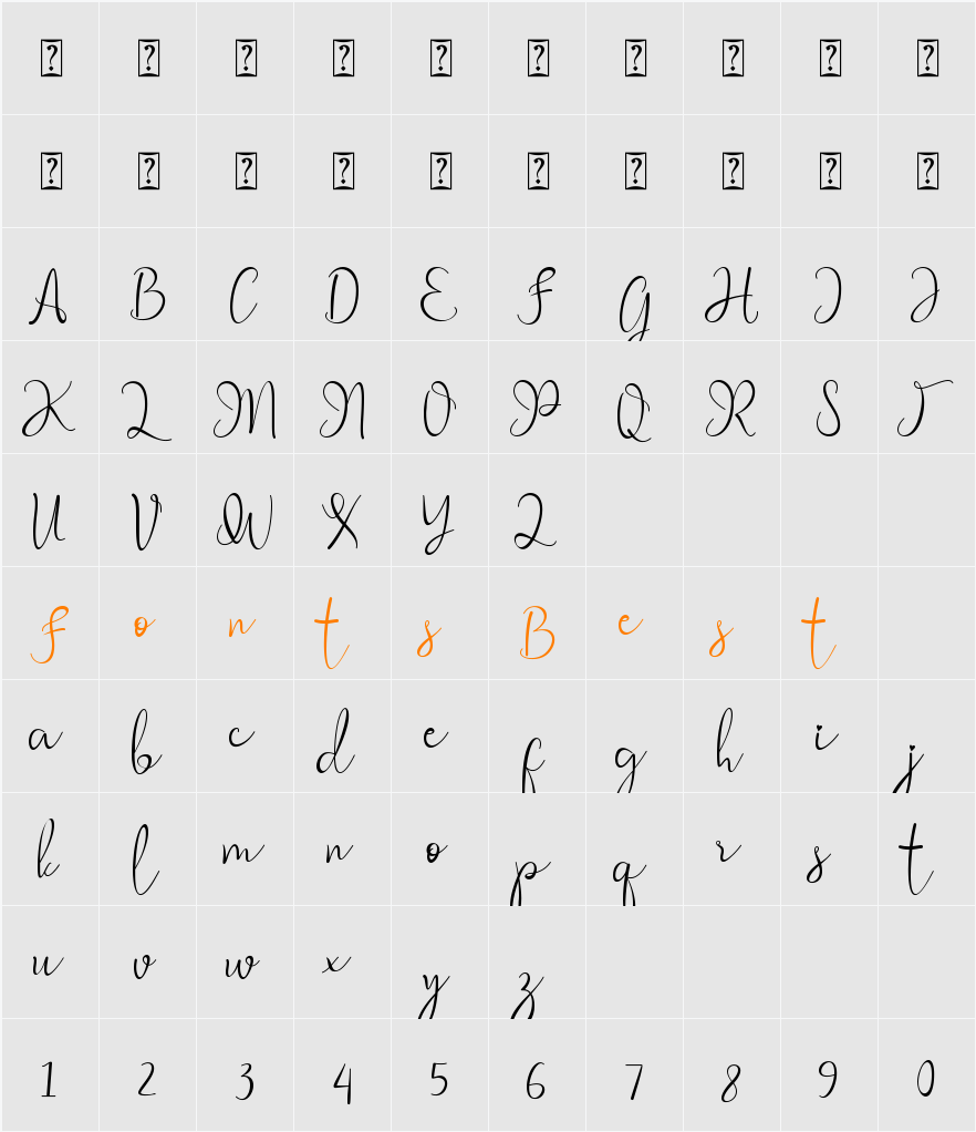 Mother Time Character Map