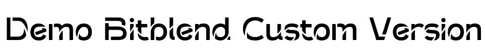 Demo Bitblend Custom Version Font Image