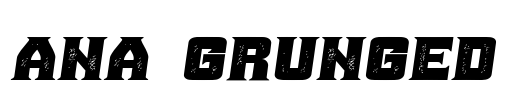 Ana Grunged Font Image