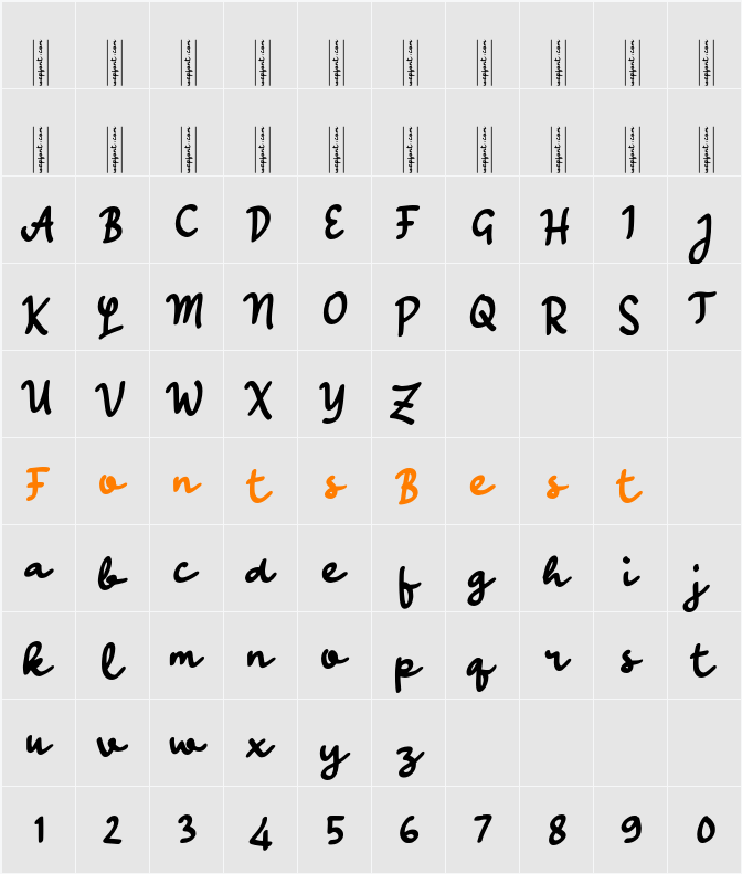 n Ninaya Character Map