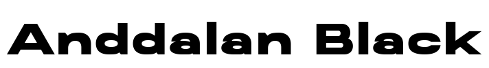 Anddalan Black Font Image