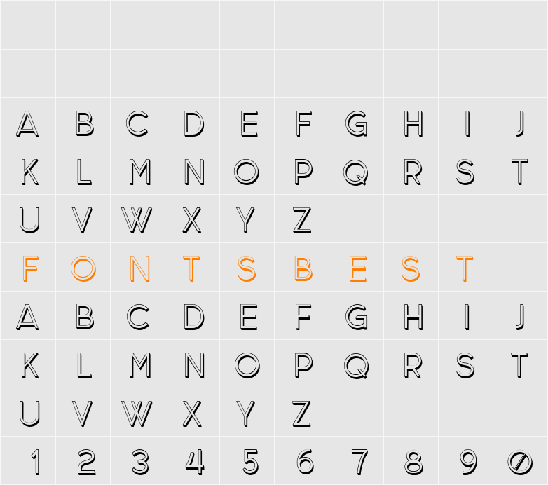 Abstraktes Character Map