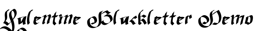 Valentine Blackletter Demo Font Image
