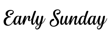 Early Sunday Font Image