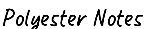 Polyester Notes Font Image