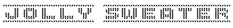 Jolly Sweater Font Image