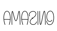 AMAZING Font Image