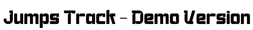 Jumps Track - Demo Version Font Image