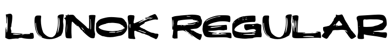 Lunok Regular Font Image