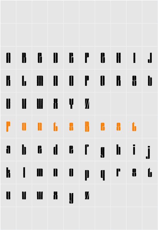 Sazzle Rough Demo Character Map