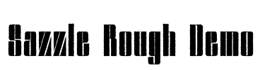Sazzle Rough Demo Font Image
