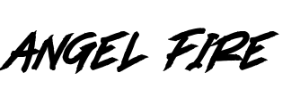 ANGEL FIRE Font Image