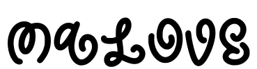 Malove Font Image