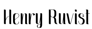Henry Ruvist Font Image