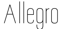 Allegro Font Image