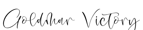 Goldmar Victory Font Image