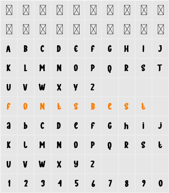Glorius Character Map