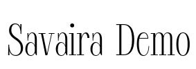 Savaira Demo Font Image