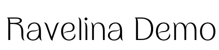 Ravelina Demo Font Image
