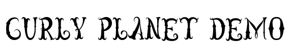 Curly Planet Demo Font Image