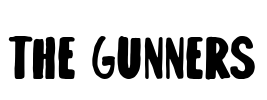 the gunners Font Image