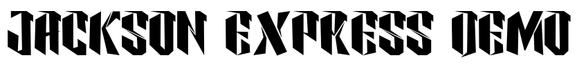 JACKSON EXPRESS DEMO Font Image