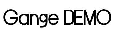 Gange DEMO Font Image