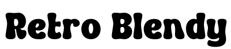Retro Blendy Font Image