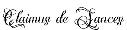 Claimus de Sances Font Image