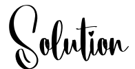 Solution Font Image