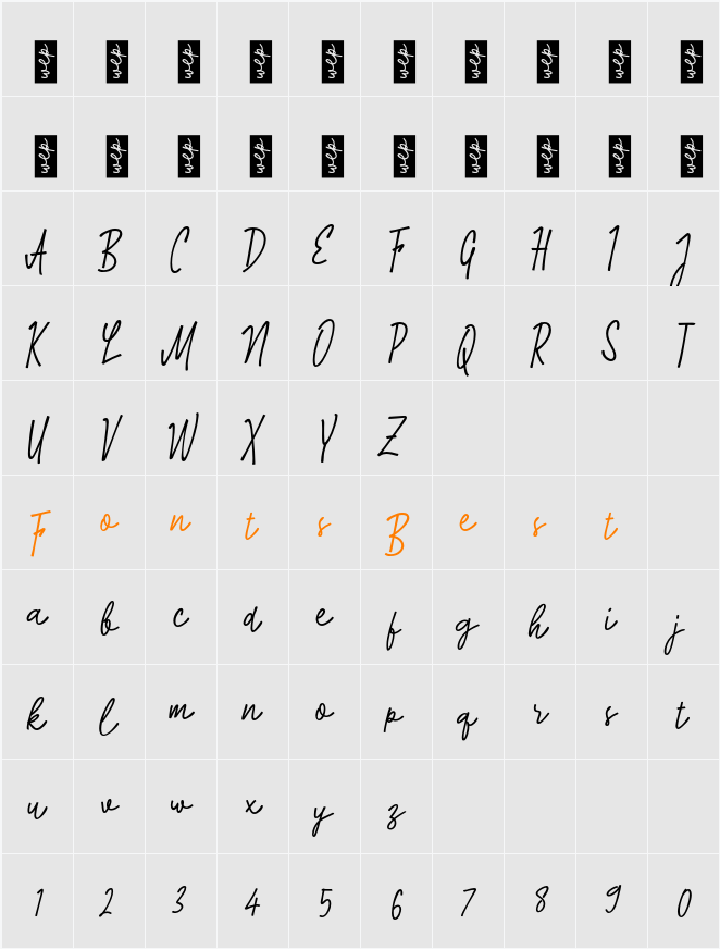 L Laras Hati Character Map