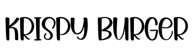 Krispy Burger Font Image