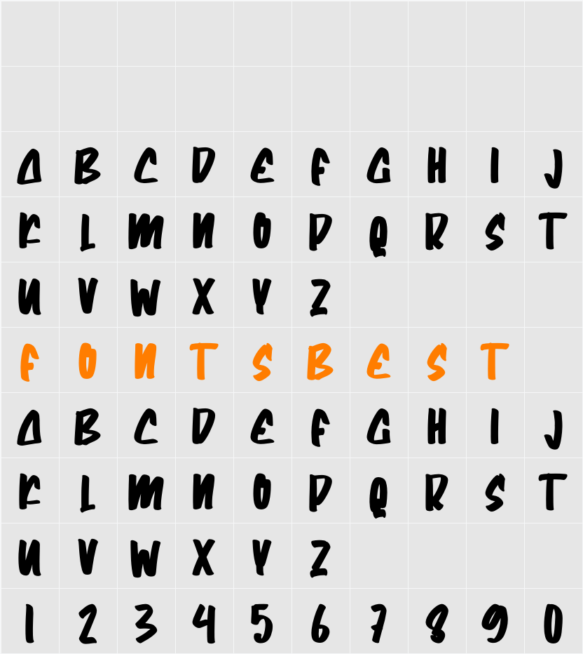 Creaks Character Map