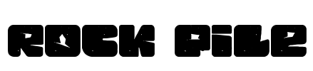 Rock Pile Font Image