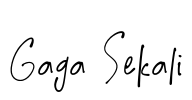 Gaga Sekali Font Image