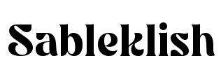Sableklish Font Image