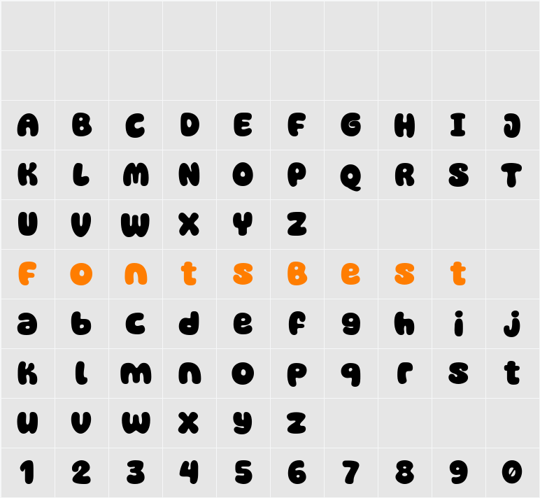 Super Kinds Character Map