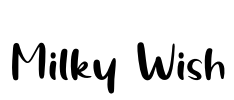 Milky Wish Font Image