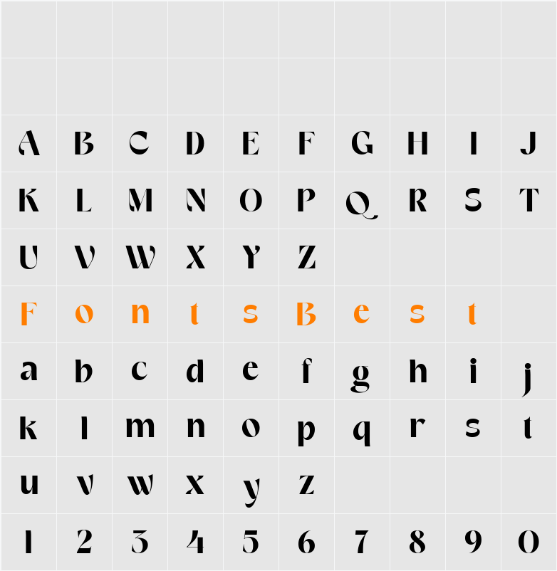 VEMKA Character Map