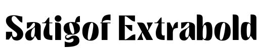 Satigof Extrabold Font Image