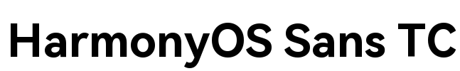 HarmonyOS Sans TC Font Image