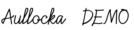 Aullocka - DEMO Font Image