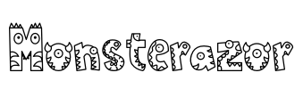 Monsterazor Font Image